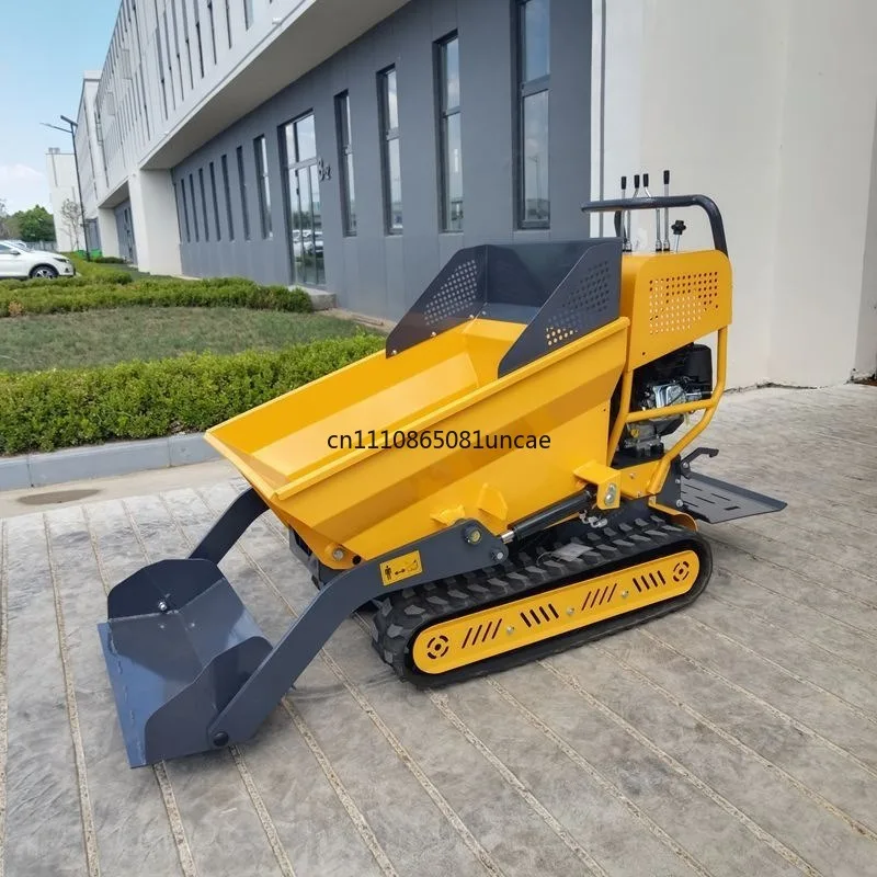 Small Crawler Dumper Hydraulic Tipping Mini Transport Vehicle for Farm Construction Project Use