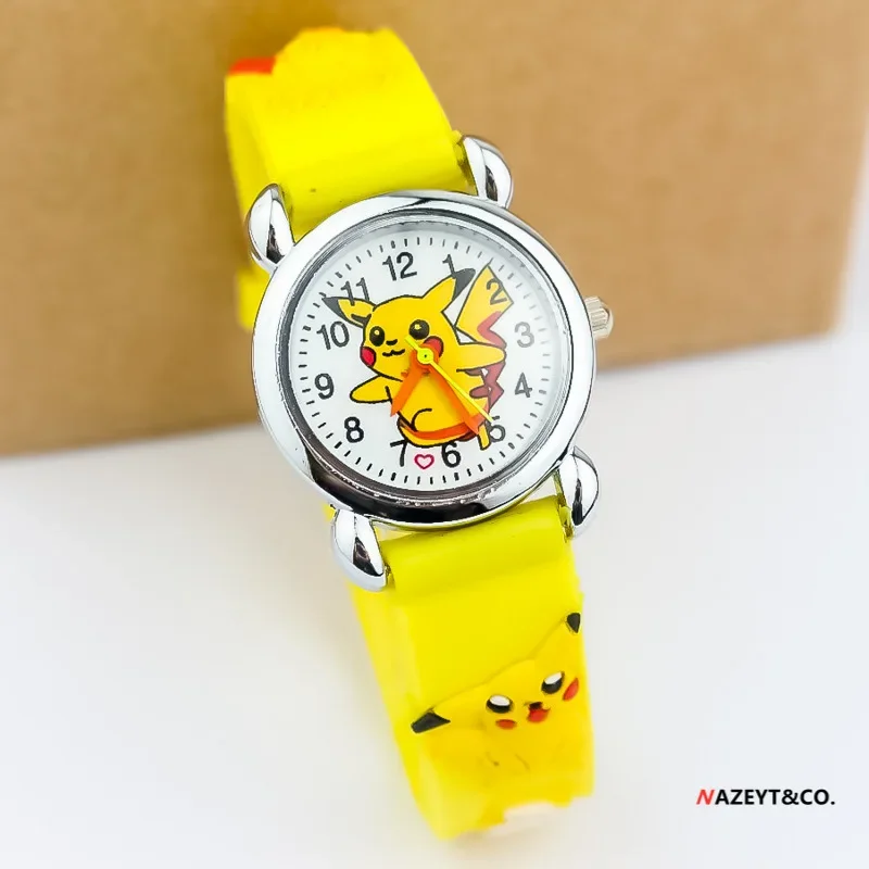 Anime Pokemon Pikachu Children Watch Wrist Watches Clcok Boys Girls Watches Pikachu  Christmas Gifts Toys