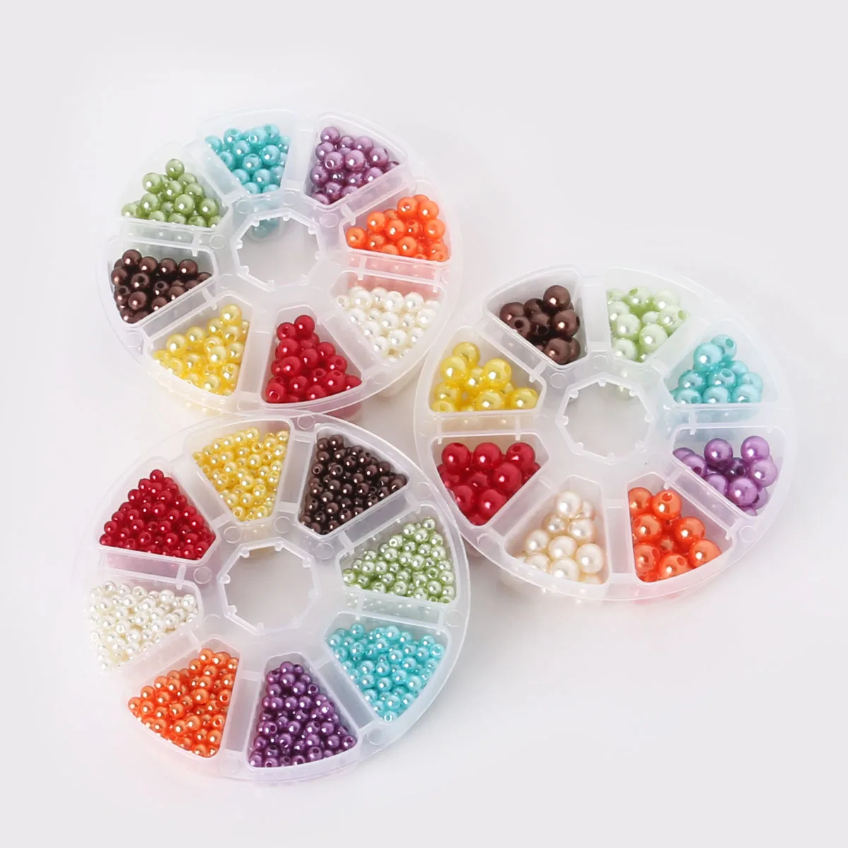 

4/6/8mm ABS Pearl 8 Mixed Color Set beads Plastic Beads beading Charms for Making Necklace Jewelry bracelet Pendant Accessories