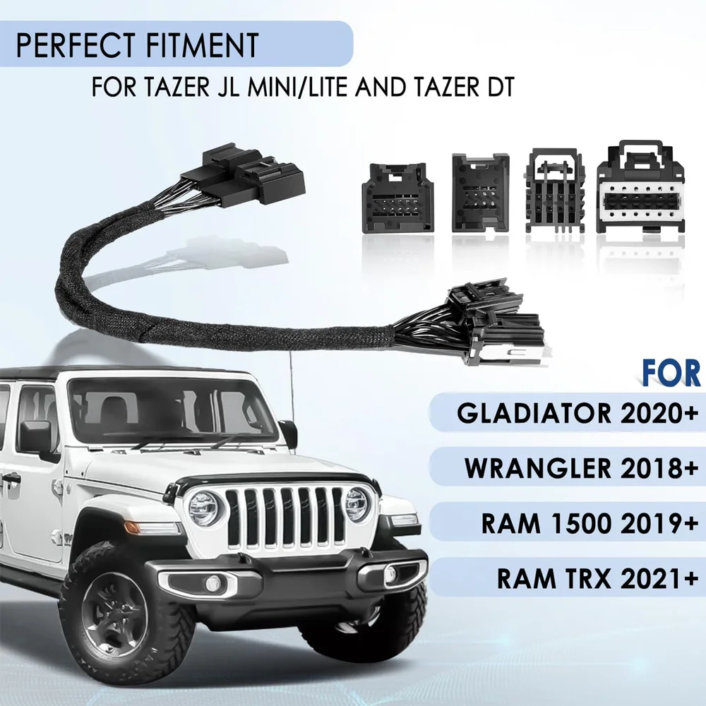 SGW Extension Cable Replacement fit for 2021 2022 Gladiator Wrangler Ram 1500 Ram TRX Security Gateway for Tazer DT JL Mini Lite view 4