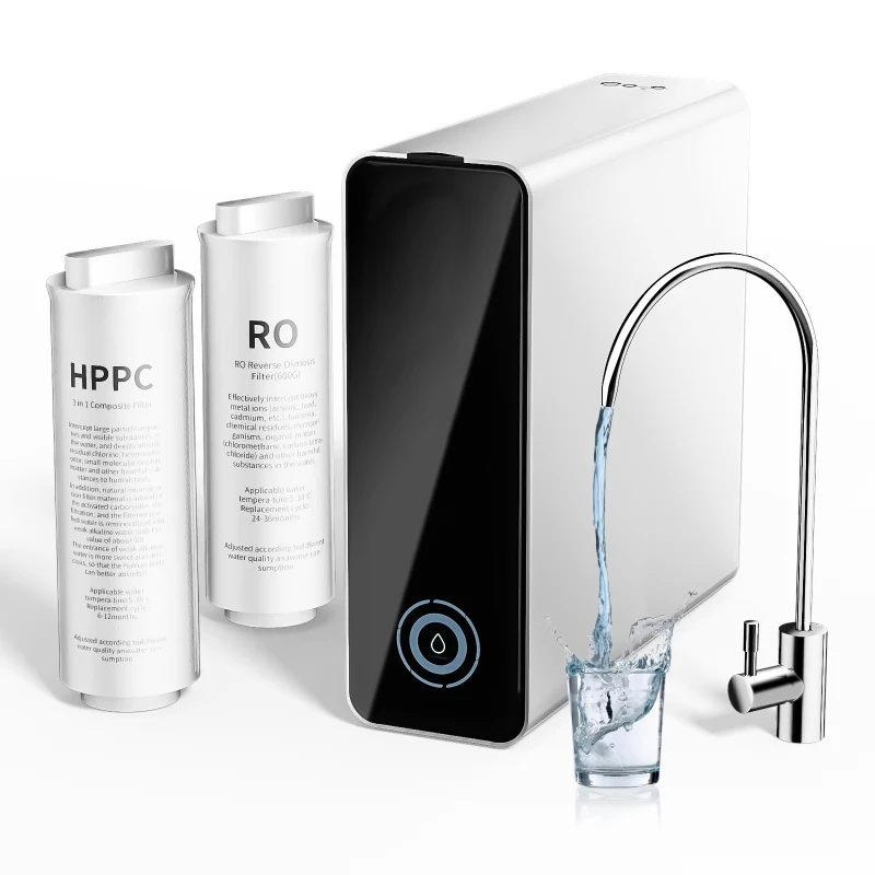 Reverse osmosis water filtration system Electric sink Smart faucet Low power consumption