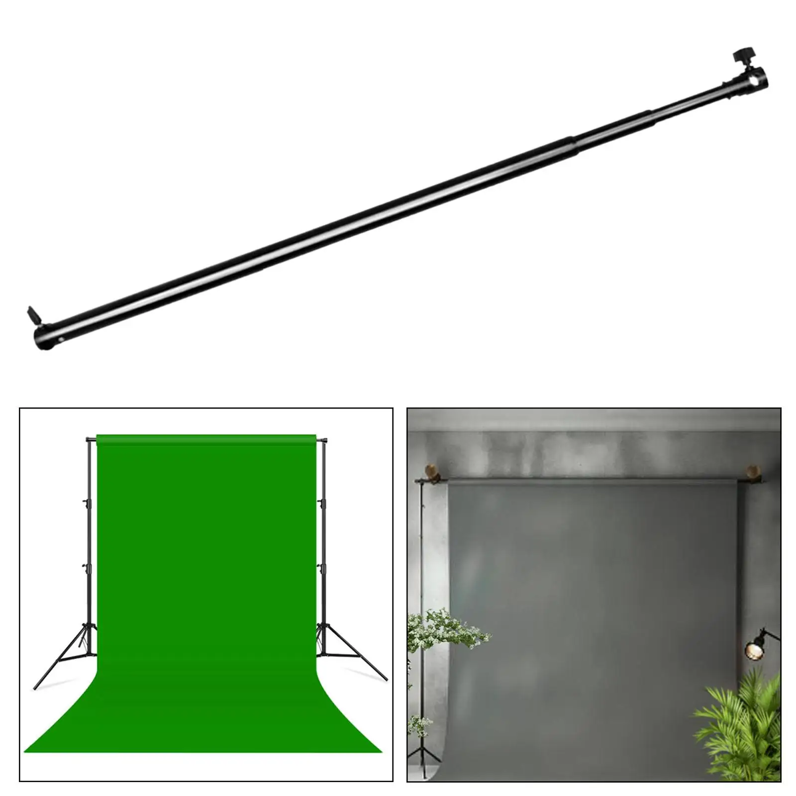 Backdrop Stand Crossbar Adjustable 7 ft Background Frame Support Bar Background Support Cross Arm for Video Recording Curtain