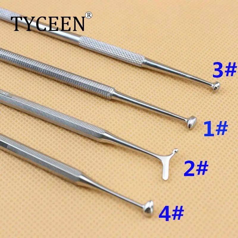 Dental Silver Amalgam Filling Instrument Stainless Steel Double Ended Resin Trimmer Filler Filling Grinding Dentist Tools