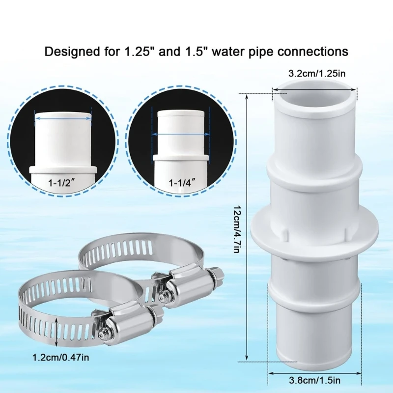 Pool Hose Coupling Pool Equipment Easy to Install Pool Hose Adapter Hose Fitting A0NC