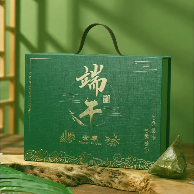 Customized.2025 Boat Festival Zongzi Packing Box High-End Business Cold Wave Portable Boat Festival