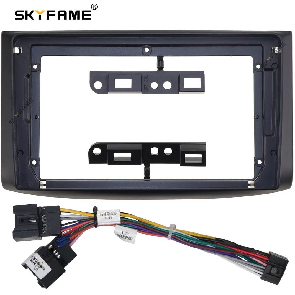 SKYFAME Car Frame Fascia Adapter Android Radio Dash Fitting Panel Kit For Chevrolet Lova Aveo Epica Ravon Nexia Gentra