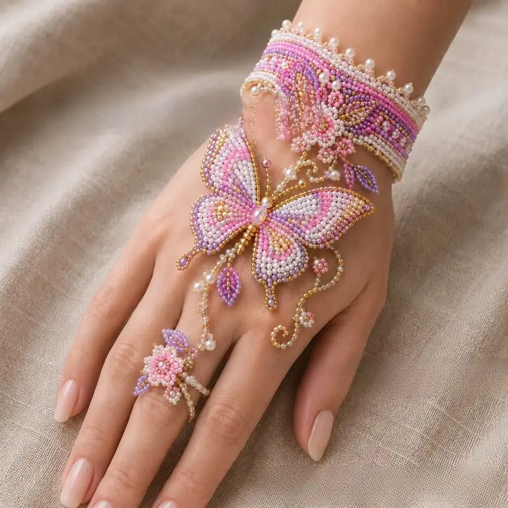 Animal Design Animal Shaped Bracelet Beginner-Friendly Non-Finished Products Beaded Bracelet Kit Hand Jewelry Craft