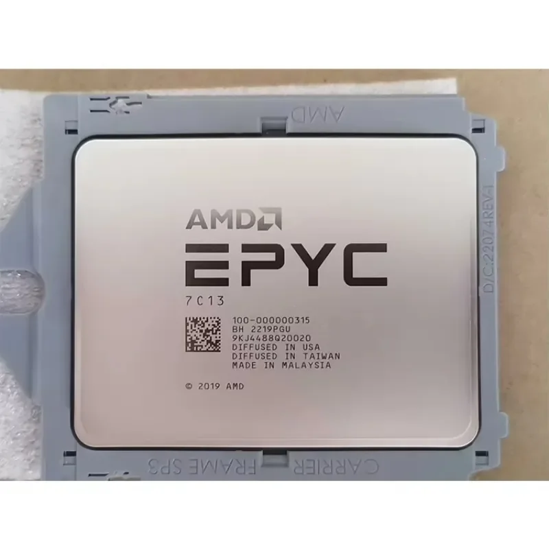 EPYC 7C13 3.5GHz 64 Core 128 Threads 256MB L3 Cache Sockets SP3 280W 7003 Series Central Processor Server Processor