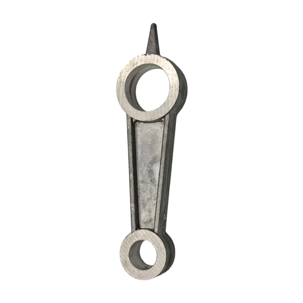 Silver Tone Aluminum Alloy Air Compressor Connecting Rod 12mm x 20mm x 70mm