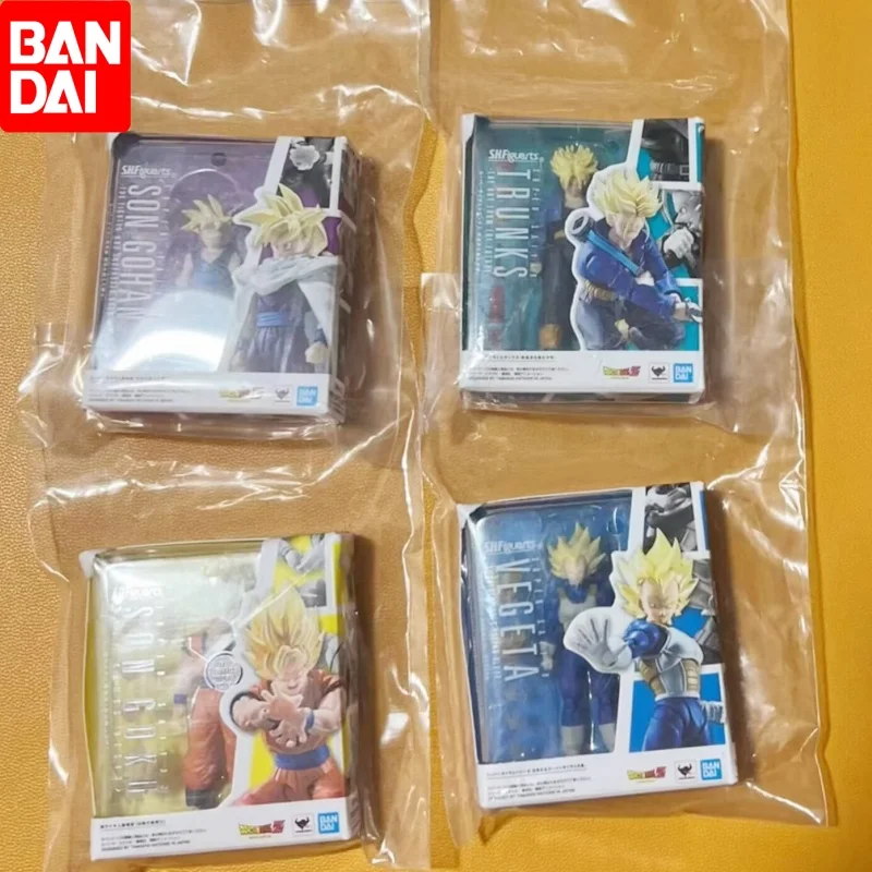 

Новая коллекция миниатюрных фигурок Bandai Dragon Ball S.H.Figuarts: Сон Гоку, Вегета, Гохан, Транкс из будущего, ССДЖ, аниме-фигурки, коллекционный подарок