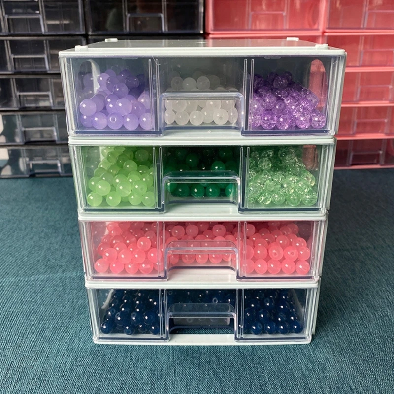 

10Pcs Craft Bead Storage Box with Dividers for Organizing Jewelry Sorting Case 10Pcs Craft Bead Storage Box with Dividers