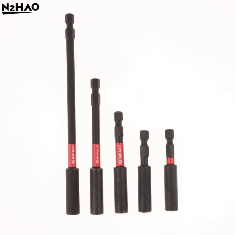 Impact Magnetic Extension Bit Holder Black 60MM/1/4" Hexagon Rust Resistant Durable Tool Accessories