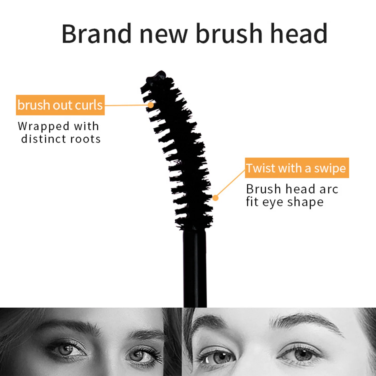 Mascara nero ciglia Mascara 4D ciglia setose allungamento ciglia trucco Mascara impermeabile Volume cosmetici per gli occhi