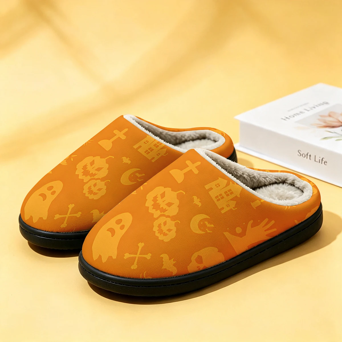 Orange Haunted Hand Cat Women' - Men Shoes For Winter ulasan dan harga