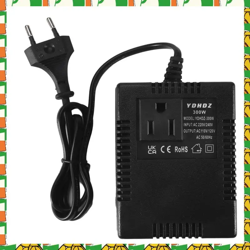 

Professional Tool 300W Voltage Converter 220V To 110V Transformer Step Down Transformer Voltage Converter Travel Adapter