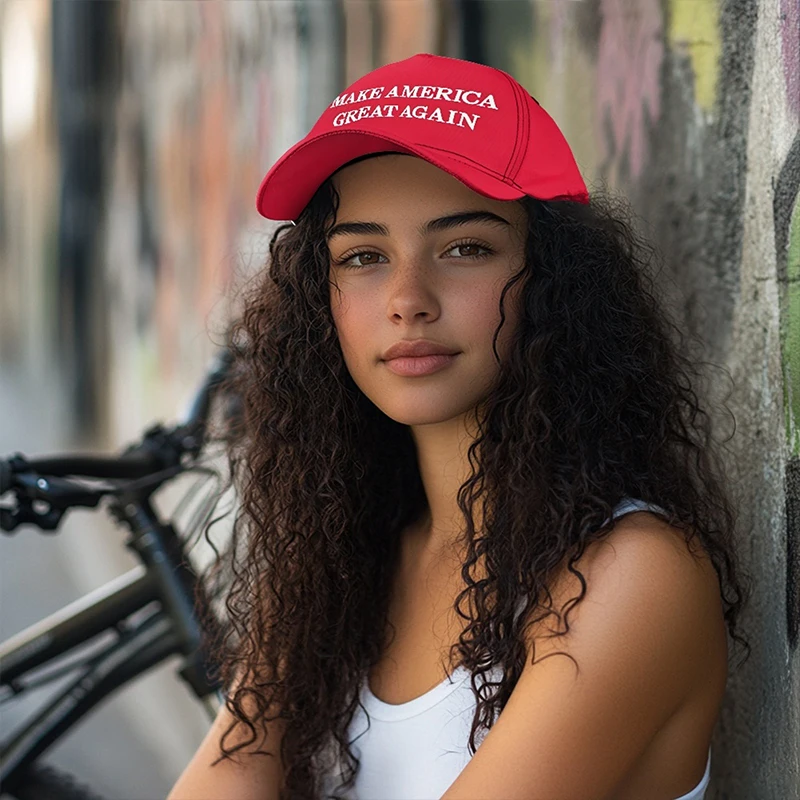 Make America Great Again Slogan Trump Republican Baseball Cap 2024 Republican Embroidered Hat Wholesale 45-47 Baseball Cap