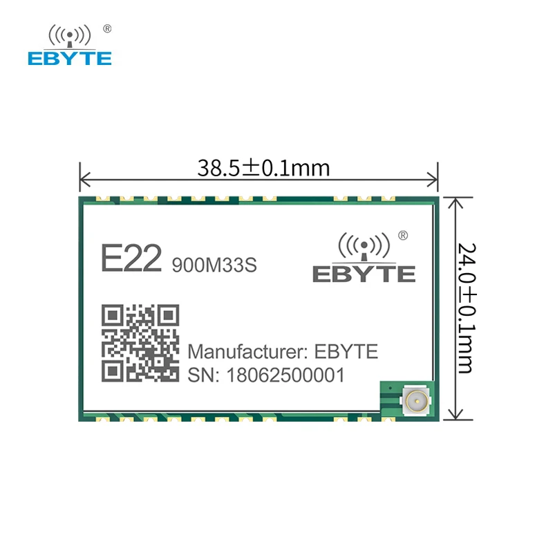 SX1262 LoRa Spread Spectrum 32M High-precision TCXO Wireless Module 868/915MHz EBYTE E22-900M33S SPI Module 33dBm SMD 16KM