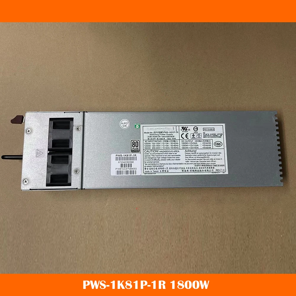 Fonte de alimentação do servidor 1800W para Supermicro PWS-1K81P-1R