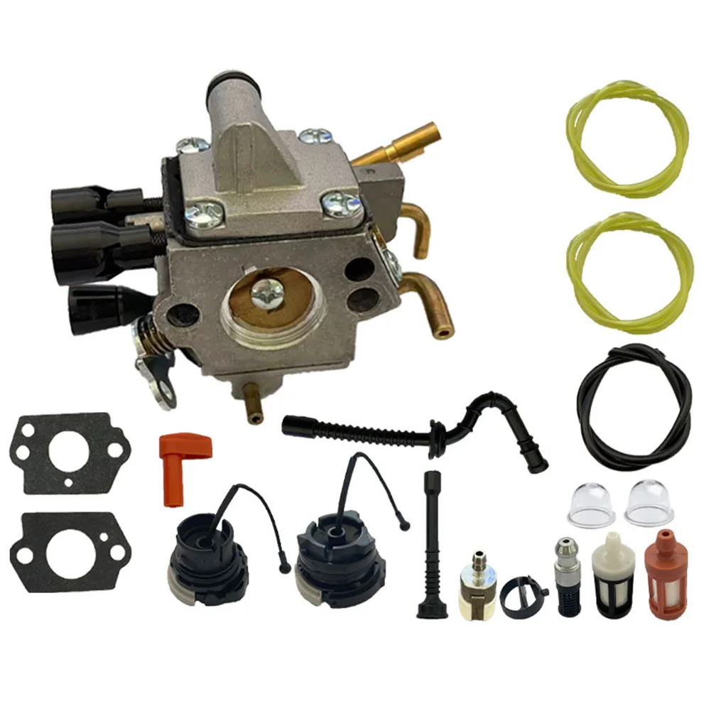 For Outdoor Logging Carburetor Kit MS193 Replacement Smooth Cutting Performance Precision Engineering Reliable Fuel Delivery