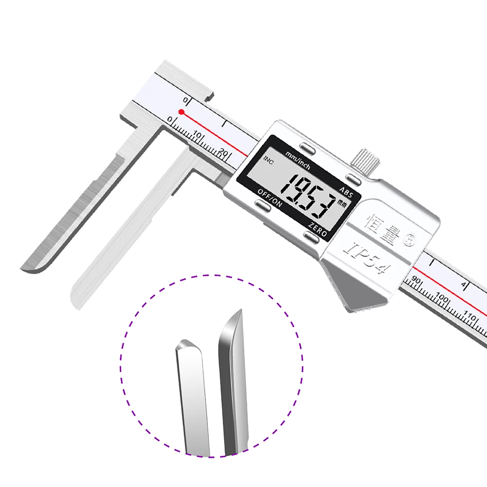 High Precision Long Jaw Inner Diameter Digital Display Caliper 150mm 200mm 300mm 500mm Non Standard Calipers Industrial Grade