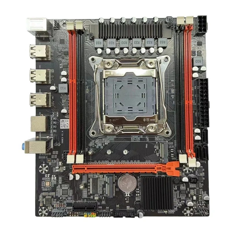 Super Sale X99E DDR4 Motherboard 4XDDR4 RECC RAM Slots Gigabit LAN Card