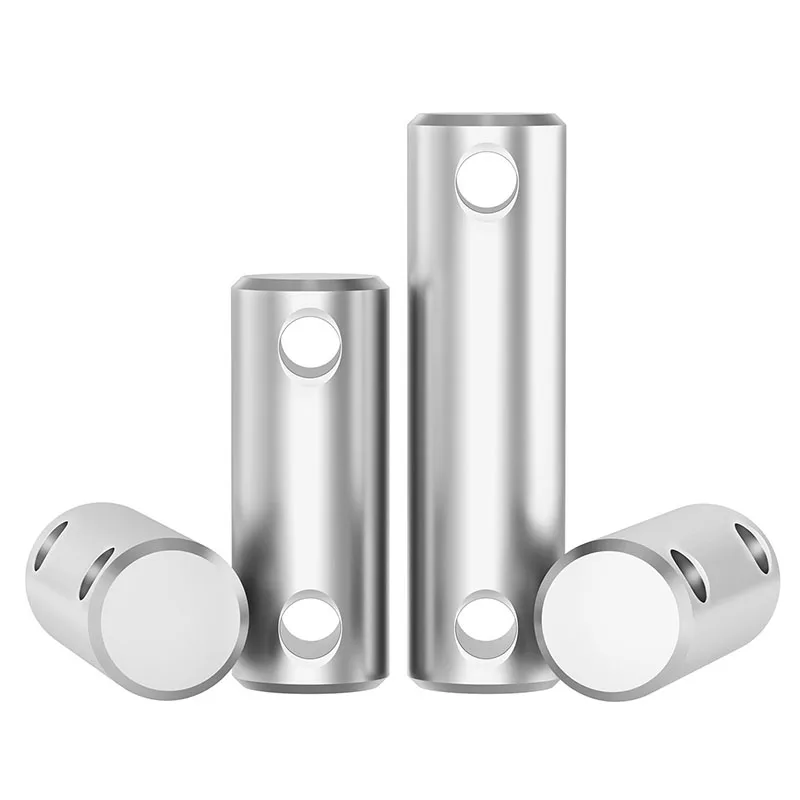 2~10Pcs M4 M5 M6 M8M10M12 304 Stainless Steel Double-Ended Cylindrical Pin with Holes Positioning Pins Shaft Locating Pins GB880
