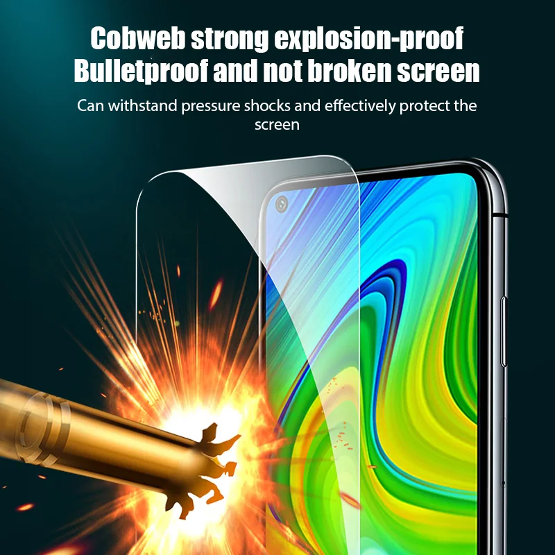 5 uds vidrio templado para Xiaomi Poco X7 X6 X5 X4 X3 F6 F5 M6 M4 M3 Pro M5 Protector de pantalla para POCO X4 X3 F4 GT F3 F2 X3 NFC