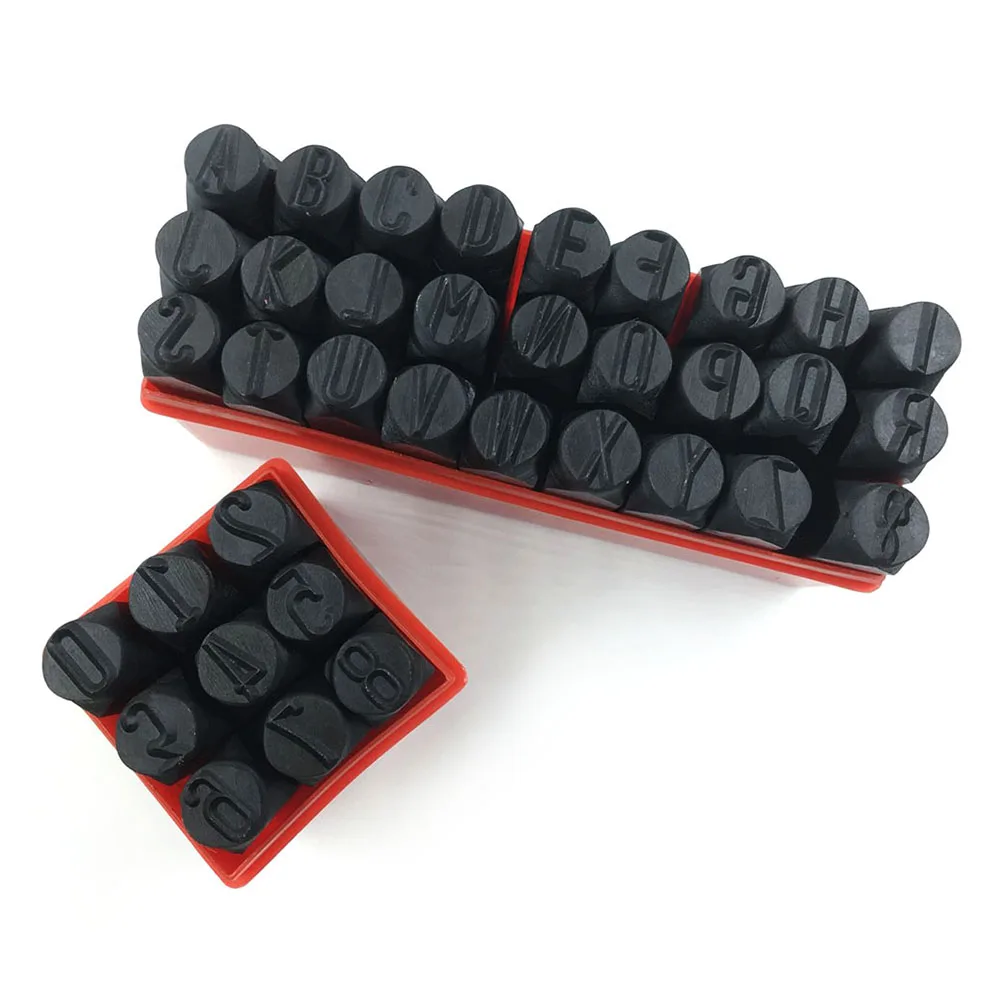 Steel Die Metal Stamping Kit Punch Tool Number Letter Alphabet Stamps Tools DIY Jewelry Gold Silver Metal Leather Stamp