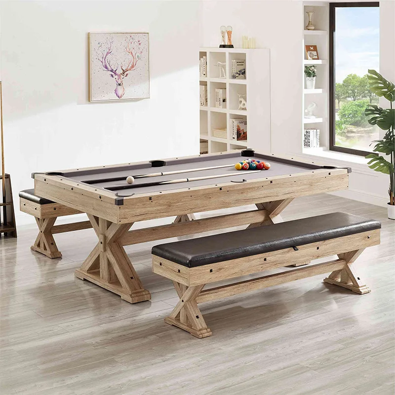 2.1M  Multifunctional billiard table home small table table table table adult three-in-one entertainment American billiard table