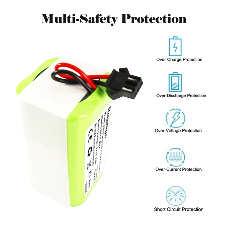 New 3400mAh/2800mAh Battery For Proscenic 850T/P Robot Vacuum Cleaner Accessories Parts