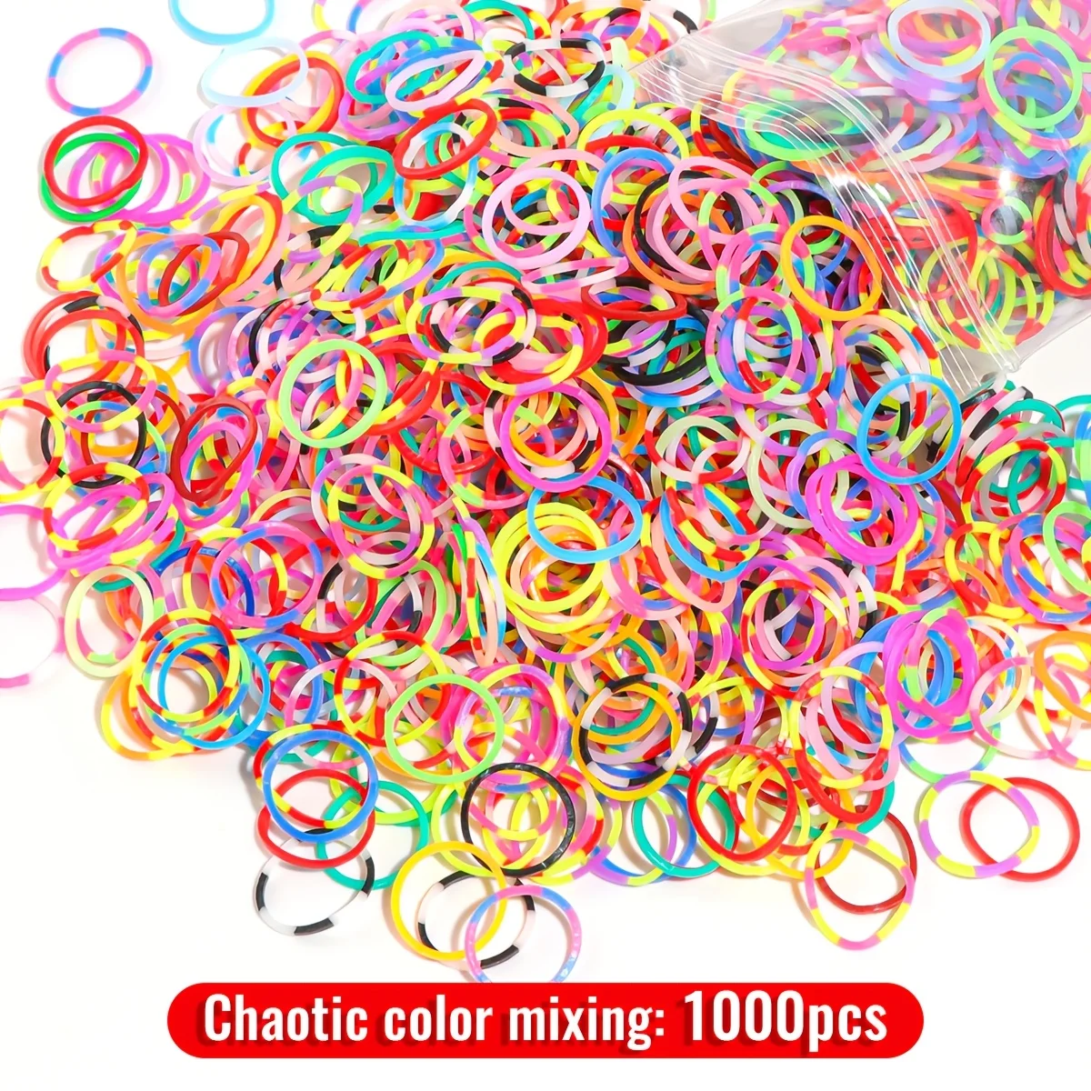 500/7500pcs Rubber Band Bracelet ,Loom Bracelet Making Kit Rubber Bands Refill DIY Bracelet GirlBirthday Gift Toys