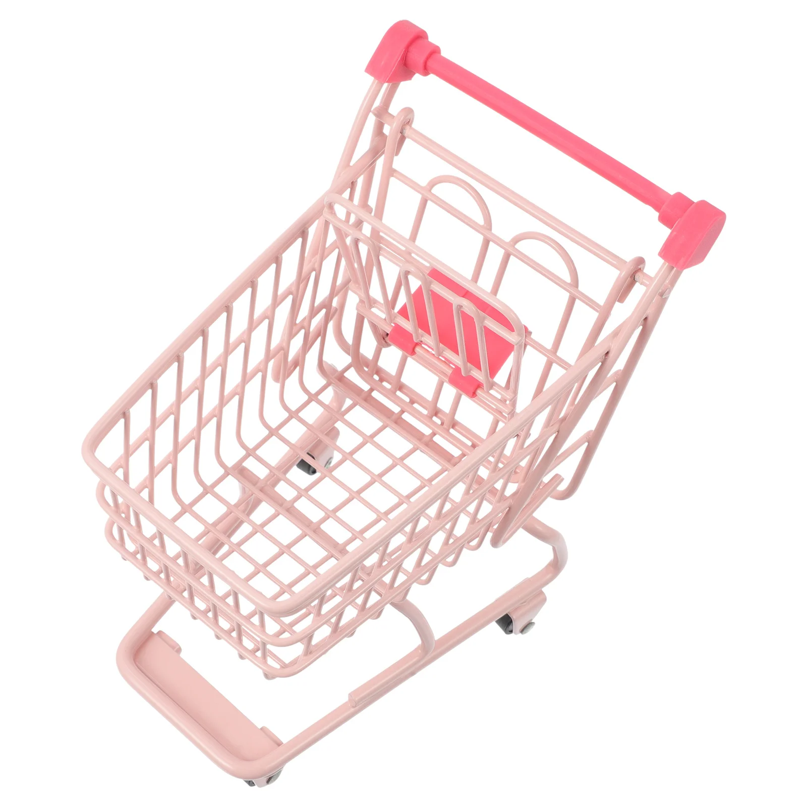 Mini Shopping Cart Toy Model Utility Handcart Supermarket Iron Plastic Metal Child