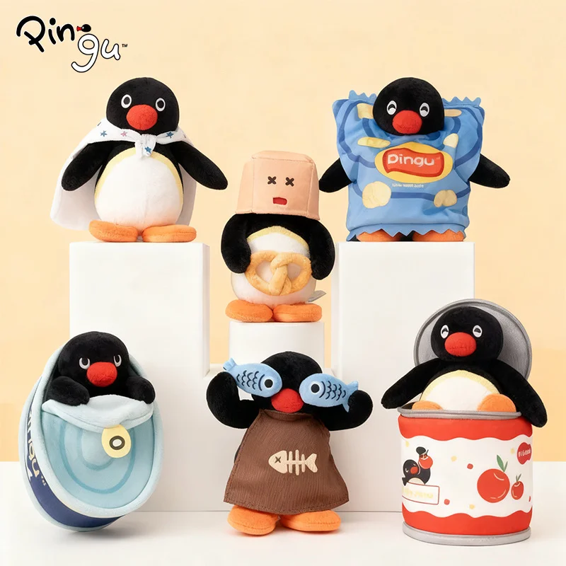 

Оригинальная серия Pings Penguin Family Hide And Seek, слепая коробка, плюшевая игрушка, милый кулон, плюшевые куклы-сюрпризы, брелок Mystery Box