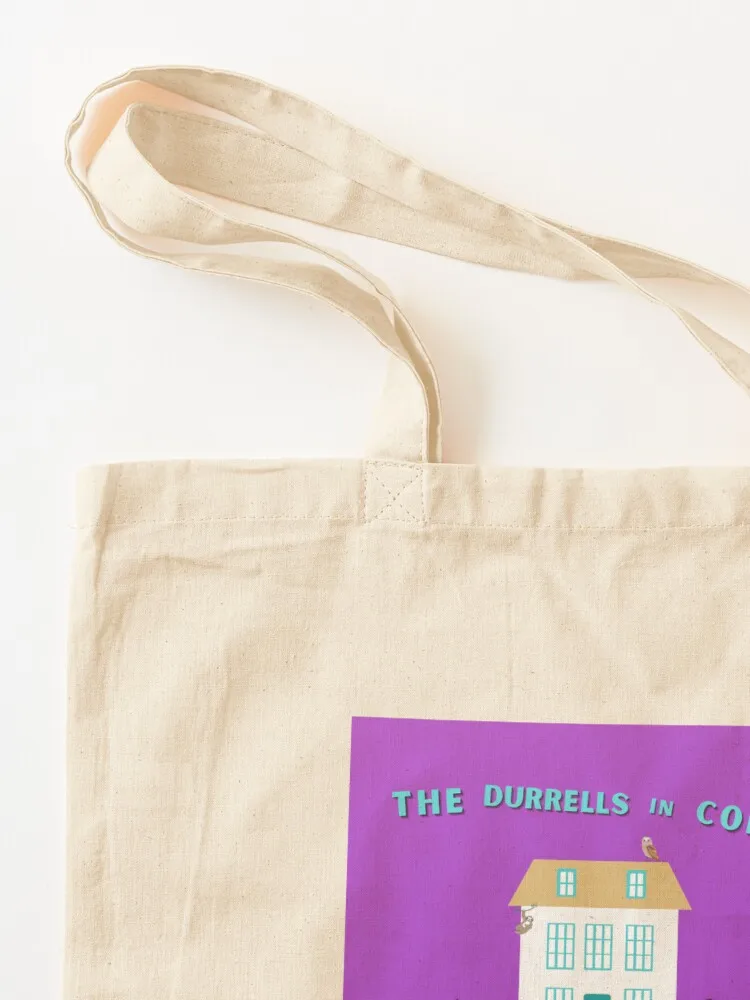 The Durrells in Corfu tas Tote tas bahu kanvas tas belanja wanita tas jinjing kanvas tas belanja dapat digunakan kembali