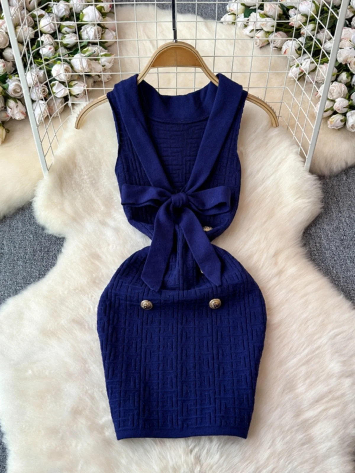 กระโปรงไหมพรมทรงเอวสูงสไตล์เกาหลีสำหรับผู้หญิง รุ่นใหม่ล่าสุดสำหรับฤดูร้อน ดีไซน์เซ็กซี่ เหมาะสำหรับใส่ไปทำงานหรือออกงาน