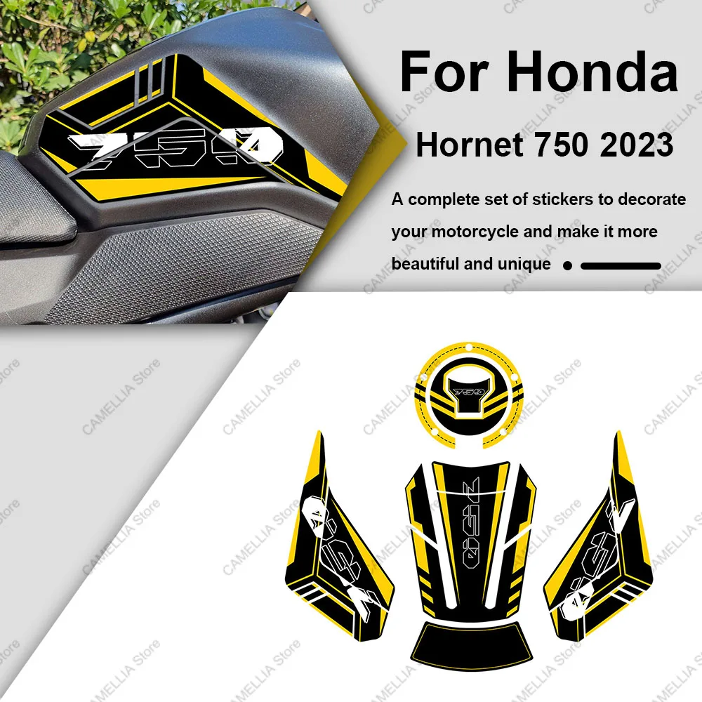 

Fuel Tank Pad Sticker 3D Epoxy Resin Waterproof Protection Sticker Hornet 750 Motorcycle Accessories for Honda Hornet 750 2023