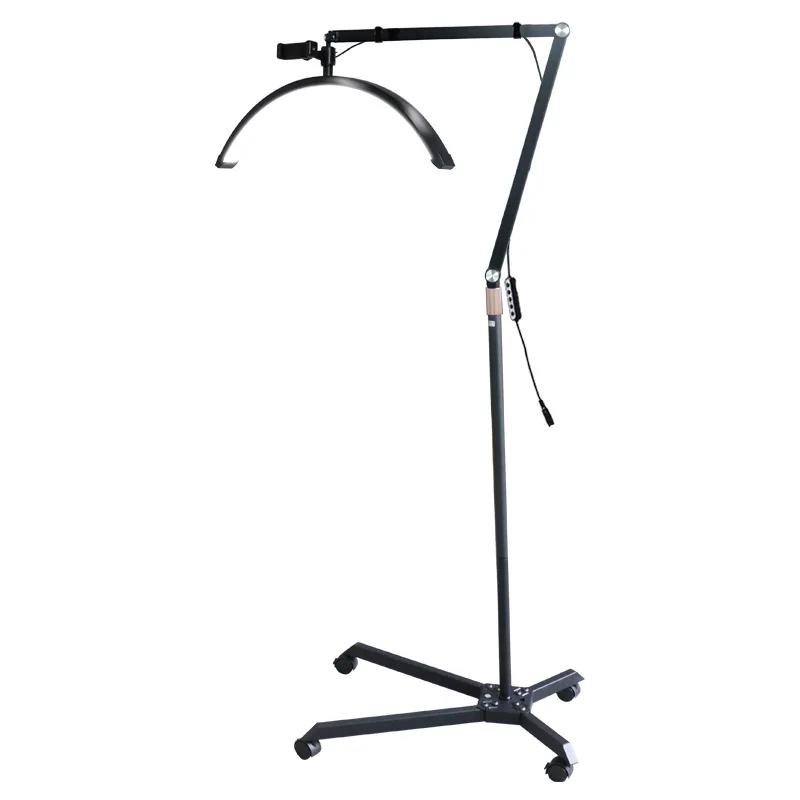 

23 Inch Beauty Pulley Lamp Lash Tech Light Half-Moon Led Nail Light Beauty Eyelash Salon Extension LED 36W