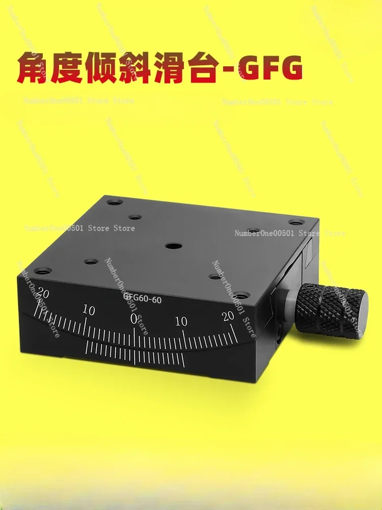 X-axis Angle Tilt Slide XY-axis Manual Curvature Angle Platform Fine Adjustment Goniometer GFG60/40/GFX60