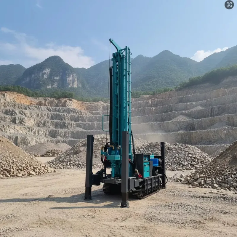 Customized Automatic Pneumatic Water Well Drilling Rig Manual Underground Drilling Rig For Wells Up To 80m