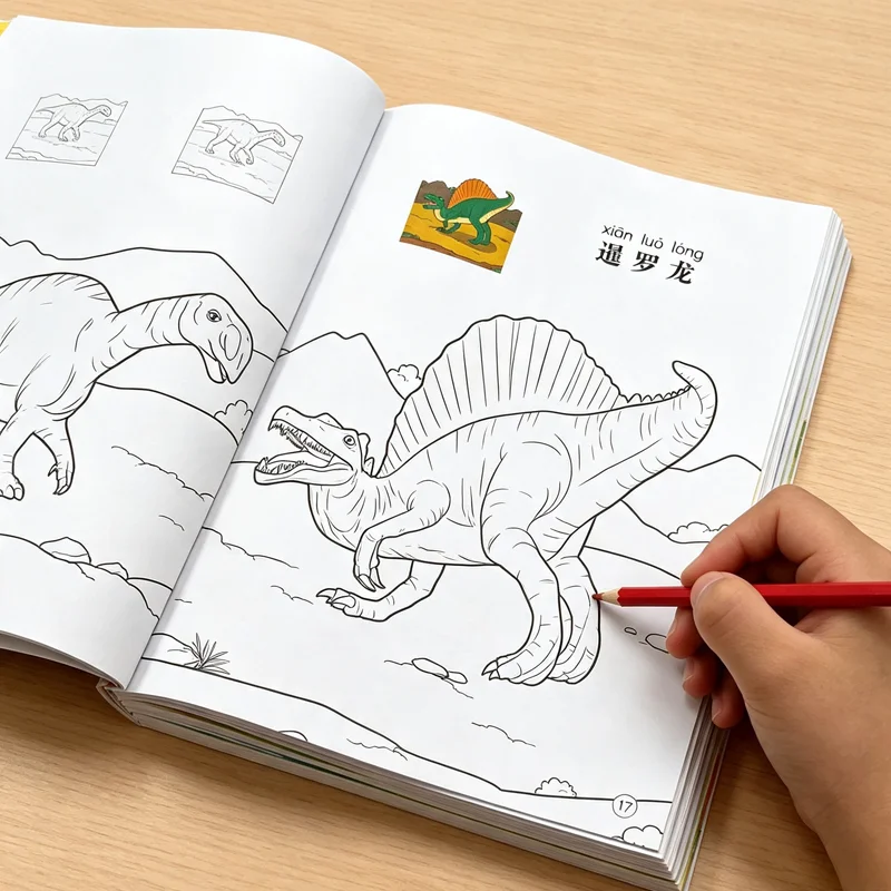Dino Coloring & Activity Book: Fun Dinosaur Pictures for Kids – Creative Fun at Home