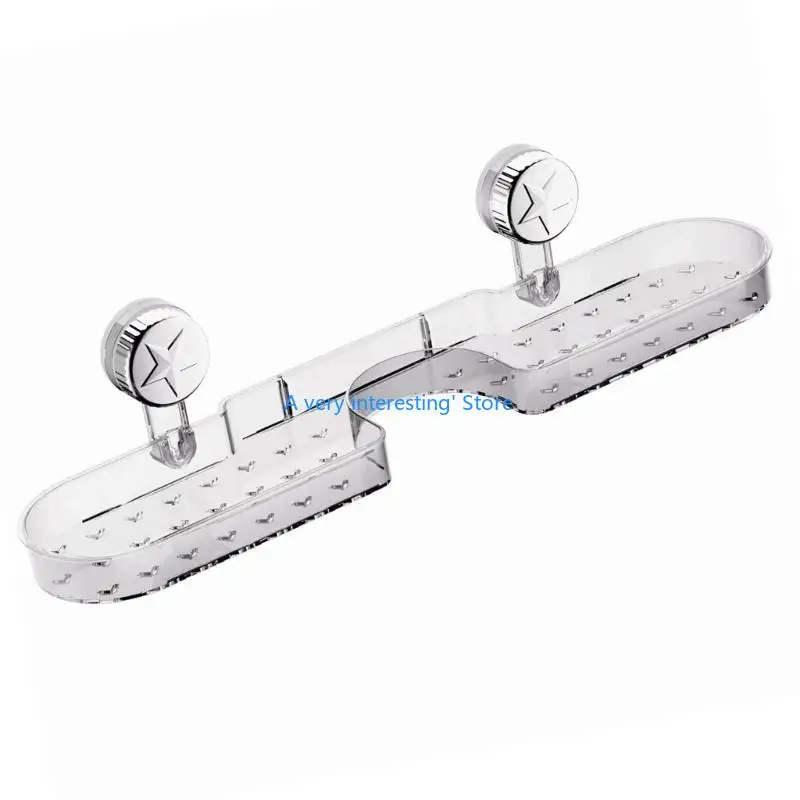 

Sucker Shower Caddys Bath Organizers Large Capacity Bathroom Accesseries Holder U6XC