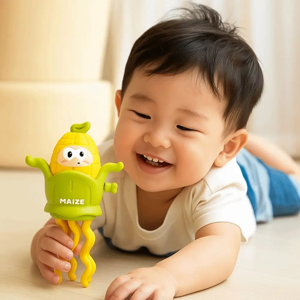 Plastic Dancing Corn Clockwork Toys Simulation Swinging Walking Dancing Octopus Craft Decor Movable