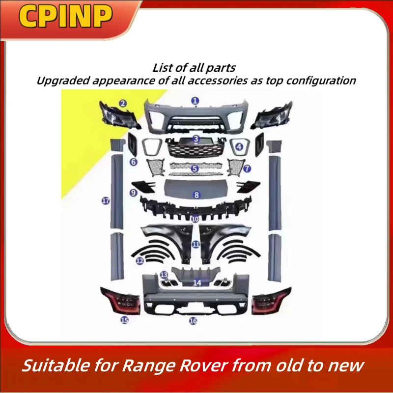 The body kit is suitable for the old to new for Range Rover