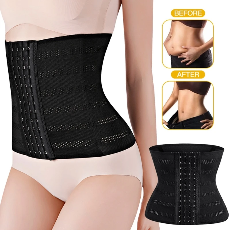 ผู้หญิงเอวเทรนเนอร์รัดตัว Cincher Slimming Sheath ออกกำลังกายกีฬาเข็มขัดเอว Dropship