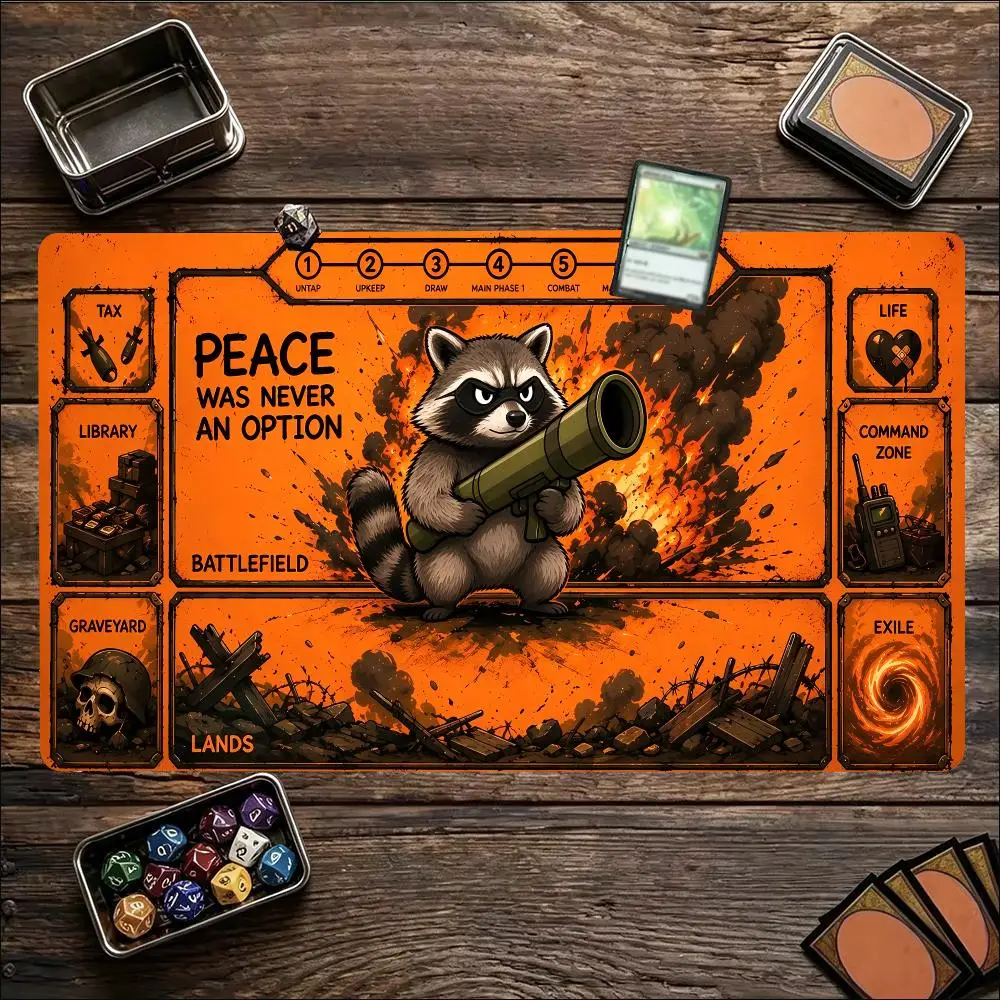 Angry Animals Bazooka Battlefield Playmat Mouse Pad Playmat 24