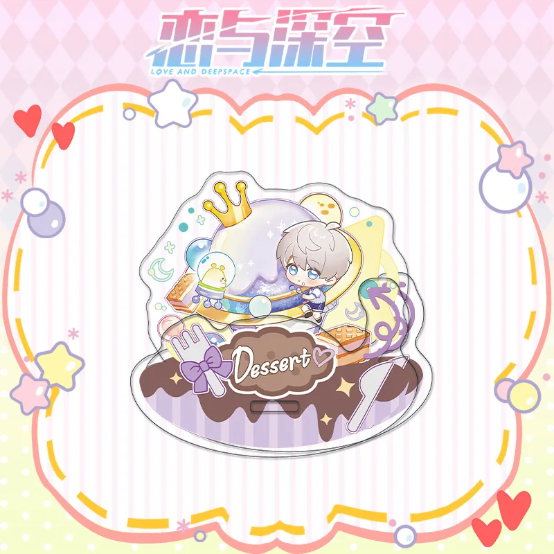 Anime Love and Deepspace Rafayel Zayne Xavier Sylus Cosplay Acrylic Shake Fighter Standing Sign Mascot Ornament Xmas Halloween