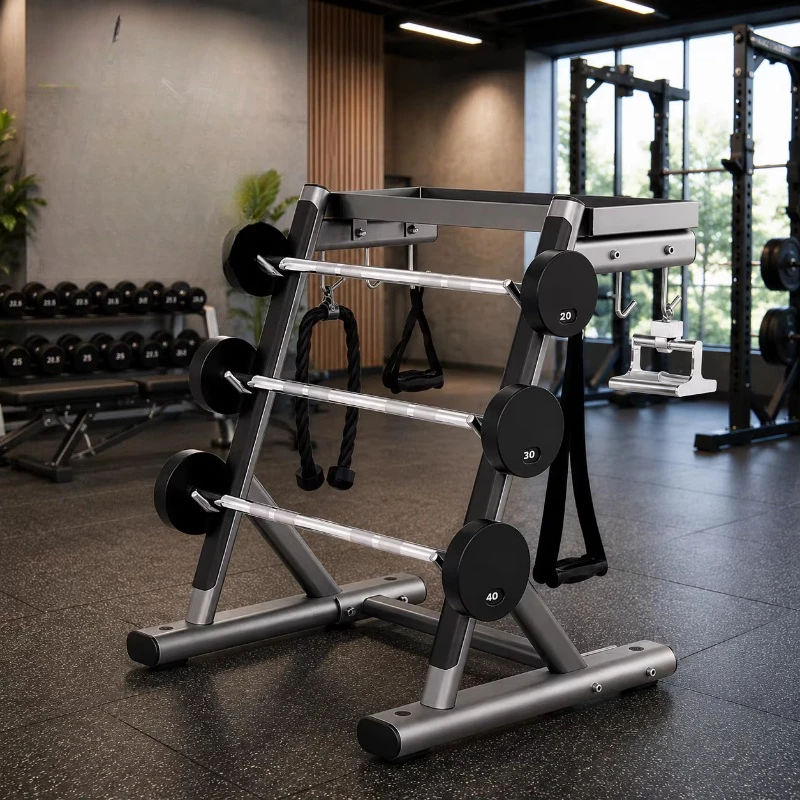 Commercial Cable Accessories Storage Rack Counterweight Board Bracket Multi-Hook Free Weight Fitness Equipment Storage Rack