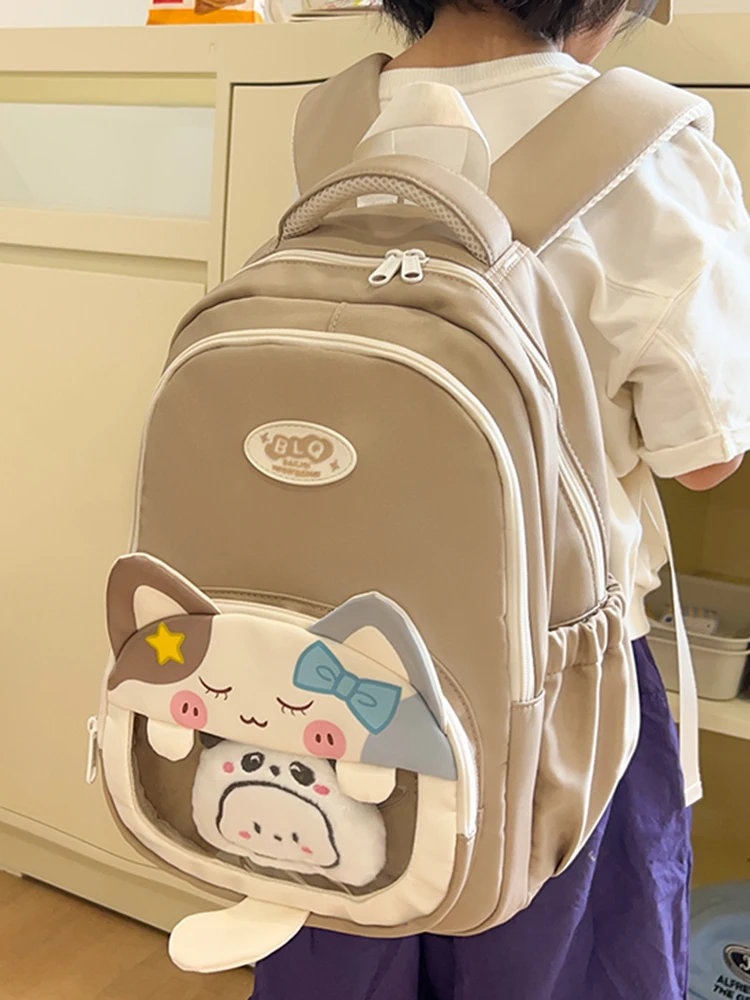 Mochila Infantil Bonita para Niñas de Primaria y Secunia, Estudiantes Universitarias, Mochila con Letras Estampadas, Bolso...