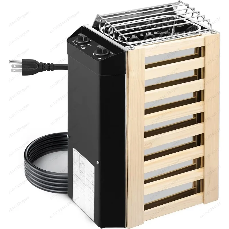 2KW 110V Portable Sauna Heater with Internal Control, Stainless Steel Small Electric Sauna Furnace for Home