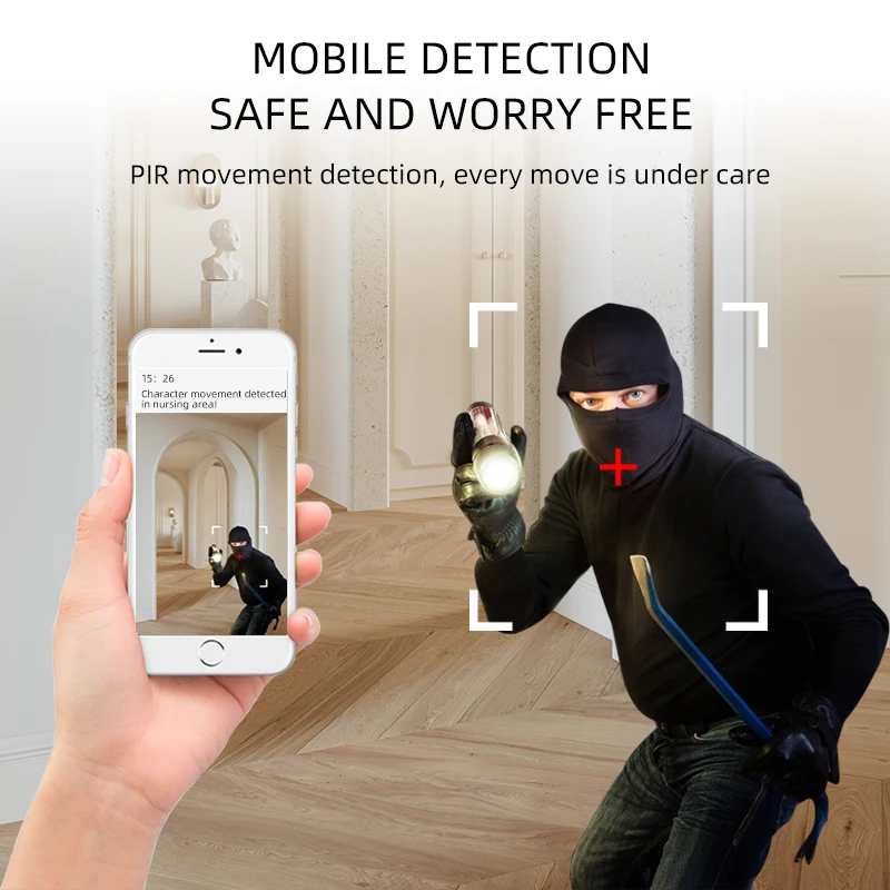 WiFi Smart Camera IPC1 Remote Monitor Night Vision Motion Detect Surveillance 480P Video Audio RecorderMini Cam Espia Camcorder